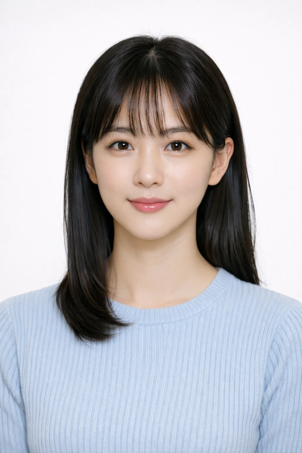 입력 사진 예시 — 정면 인물 사진